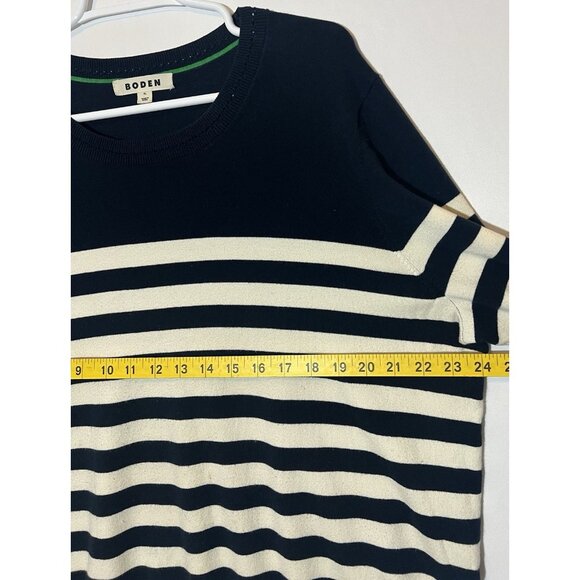 Boden Catriona Stripe Sweater Women’s XL Cotton Blend Navy Coastal Boat Sea - Picture 6 of 10